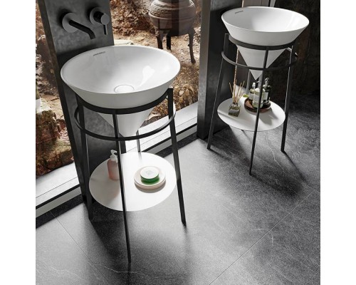 Kerama Marazzi CONO Металлическая структура напольная 44x77см, цвет: черный матовый. CO.44\BLK.M