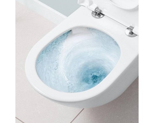 VilleroyBoch Subway 3 Унитаз подвесной, безободковый, сиденье-в комплекте SoftClosing, CeramicPlus, цвет: альпийский белый. 4670TSR1 VilleroyBoch Subway 3 Унитаз подвесной, безободковый, сиденье-в комплекте SoftClosing, CeramicPlus, цвет: альпийский белый. 4670TSR1
