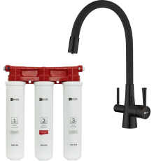 Смеситель для кухни Lemark Comfort LM3075BL085 с гибким изливом, с фильтром