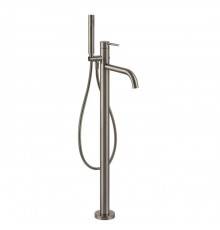 Gessi Emporio Via tortona Смеситель для ванны, напольный, с душевой лейкой, цвет: Finox Brushed Nickel. 24943#149