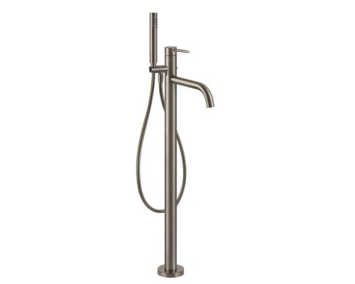 Gessi Emporio Via tortona Смеситель для ванны, напольный, с душевой лейкой, цвет: Finox Brushed Nickel. 24943#149