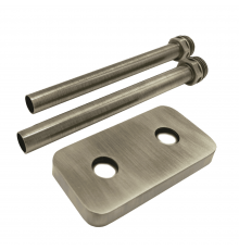 Комплект трубок SR Rubinetterie 15х1,0 с наружной резьбой 1/2х15 и отражателем 50мм, цвет никель мат A494-1500NS15 (NE15)