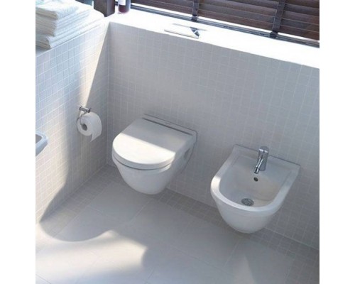 Duravit Starck 3 Унитаз подвесной Сompact, укороченная модель 36x48.5см, цвет: белый. 2202090000