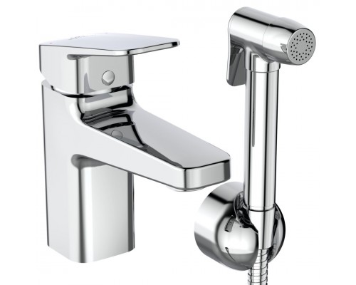 IS BD231AA Ceraplan Смеситель для раковины 73 мм, с гигиеническим душем, гладкий, FirmaFlow, HWTC BD231AA