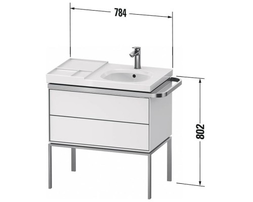 Duravit Aurena Тумба подвесная под раковину 78.4x80.2x49.2см., цвет: Таупе шелковисто-матовый/мраморная структура . AU4575066600000 Duravit Aurena Тумба подвесная под раковину 78.4x80.2x49.2см., цвет: Таупе шелковисто-матовый/мраморная структура . AU4575066600000