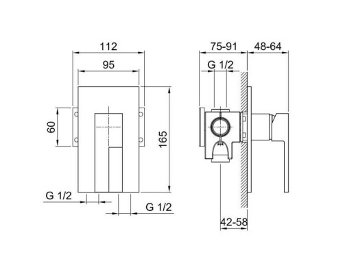 Fantini AR/38 Смеситель для душа, встраиваемый, цвет: хром. 38 02 E263SB, 38 02 334902 Fantini AR/38 Смеситель для душа, встраиваемый, цвет: хром. 38 02 E263SB, 38 02 334902