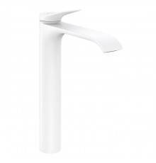Hansgrohe Vernis Смеситель для раковины, на 1 отв., высокий, цвет: белый матовый. 75040700