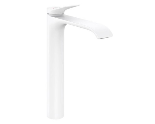 Hansgrohe Vernis Смеситель для раковины, на 1 отв., высокий, цвет: белый матовый. 75040700 Hansgrohe Vernis Смеситель для раковины, на 1 отв., высокий, цвет: белый матовый. 75040700