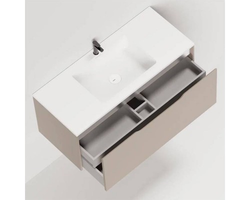 Salini Smile Тумба подвесная 100х50х48.5см., с раковиной, цвет: Taupe. S1000TON203