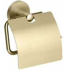 Timo 13042/17 Saona Держатель туалетной бумаги, с крышкой, латунь, золото матовое 13042/17