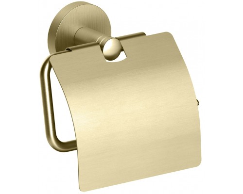 Timo 13042/17 Saona Держатель туалетной бумаги, с крышкой, латунь, золото матовое 13042/17
