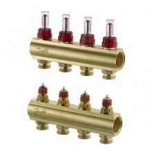 Комплект коллекторов Danfoss FHF-4F для 4 контуров. 088U0524
