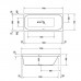 Duravit Happy D.2 Ванна акриловая  170х75x48см, прямоугольная .встраиваемая  версия , с наклоном для  спины справа, цвет: белый. 7912210000001000,  700313000000000