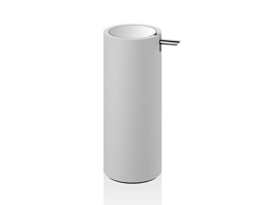 Decor Walther Stone SSP Дозатор для мыла, настольный, цвет: белый / хром. 0972354 Decor Walther Stone SSP Дозатор для мыла, настольный, цвет: белый / хром. 0972354