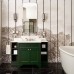 DevonDevon Flair Тумба под раковину 128х102см., со столешницей из мрамора Calacatta Borghini и раковиной White50, цвет: English Green. FLAIREGCAL