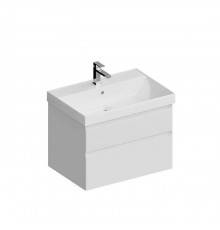 Kerama Marazzi Cubo Тумба подвесная 70см, с ящиками, цвет: белая матовая. CUB.70.2\WHT.M