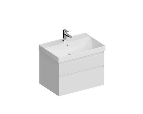 Kerama Marazzi Cubo Тумба подвесная 70см, с ящиками, цвет: белая матовая. CUB.70.2\WHT.M