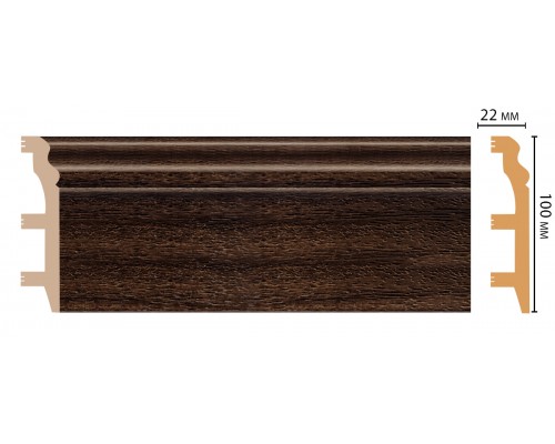 D232-438/14 Плинтус ДМ(100*22*2400 мм)