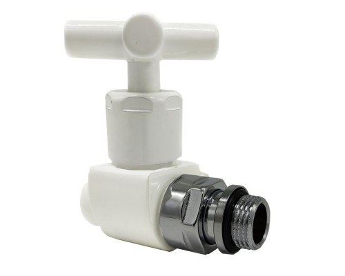 Вентиль SR Rubinetterie прямой (крест) серияPrestigeMinimal1/2 цвет белый 0376-1500VC0A