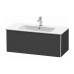 Duravit XSquare Тумба подвесная, 101х47.8х40см, с раковиной, с 1 выдв ящик, цвет: графит матовый. 2336100000,  XS407304949