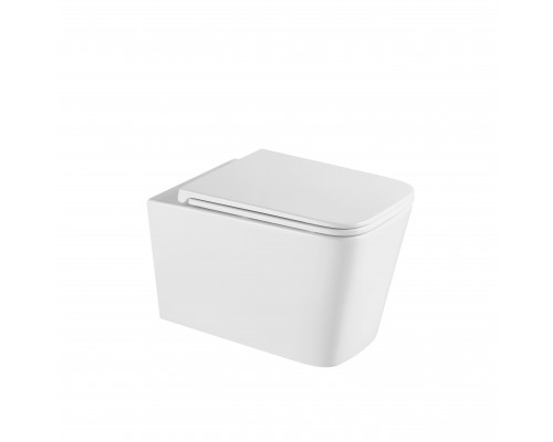 Унитаз подвесной Grossman GR-4441SQ, с микролифтом, белый