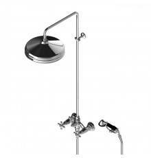 Stella Roma Душевой комплект 3284/301/314A-300: смеситель, штанга+ручной+верхний душ 300мм, цвет: хром. RM 02513 CR00