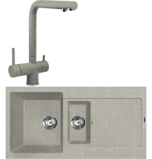 Комплект Мойка кухонная Lava D5.SCA scandic + Смеситель SG14 SCA scandic