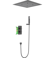 Душевой комплект Timo Petruma SX-5029/03SM черный, С ВНУТРЕННЕЙ ЧАСТЬЮ