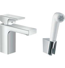 Смеситель для раковины Hansgrohe Vernis Shape 71216000 с гигиеническим душем, хром