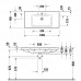 Duravit D-Neo Раковина 100.5х48см., накладная, с переливом, 1 отв., WonderGliss, цвет: белый. 23671000001