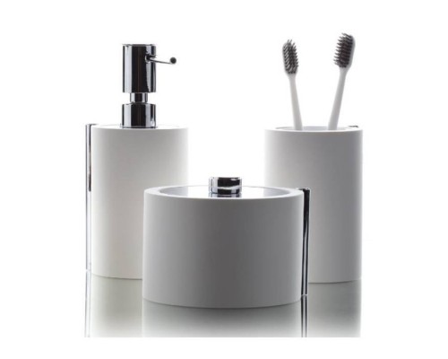 Bertocci Easy Стакан настольный, цвет: белый матовый/хром. 130 0930 0000