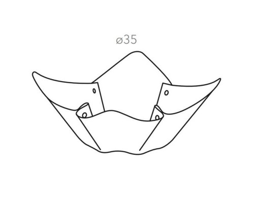 ADJ Фруктовница, D35 см., цвет: шоколад/капучино. 4035.06/04 ADJ Фруктовница, D35 см., цвет: шоколад/капучино. 4035.06/04