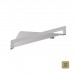 Almar Полочка 21.6x21.6см., угловая, подвесная, цвет: High Brass PVD . E300002.HB316