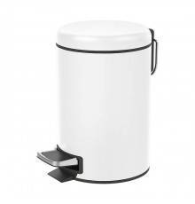 Decor Walther Bin Ведро для мусора, с педалью, цвет: белый матовый. 0615750