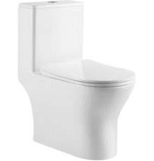 Унитаз-моноблок BelBagno Lounge BB8618CPR-MN/SC безободковый, с микролифтом