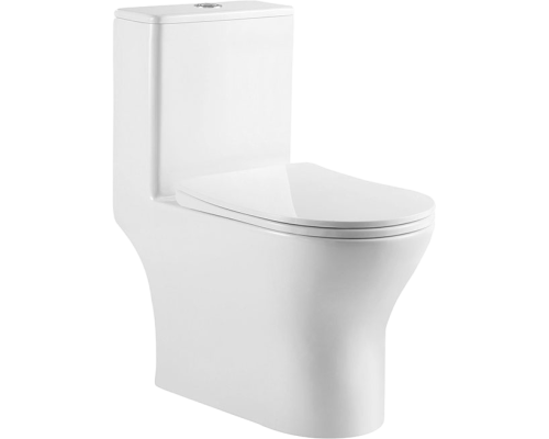 Унитаз-моноблок BelBagno Lounge BB8618CPR-MN/SC безободковый, с микролифтом