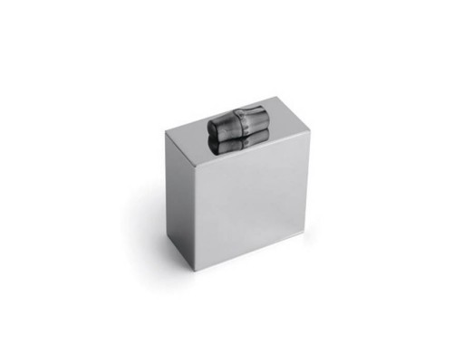 Bertocci Guccio Стакан, настольный,/Контейнер с крышкой 10хh12х5см., цвет: хром. 126 4903 0000