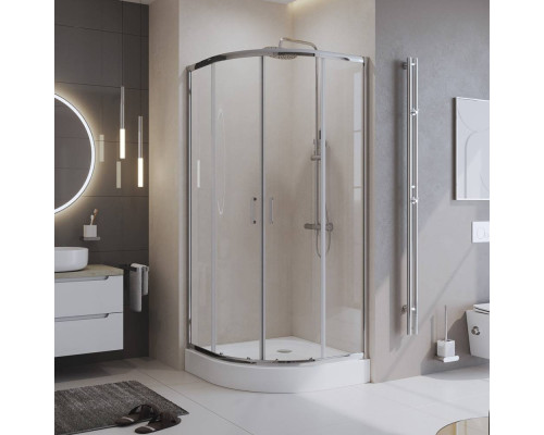Душевой уголок BelBagno Uno -195 R 2 85 C Cr стекло прозрачное