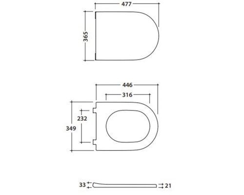 Globo Forty3 Сиденье с SoftClose, цвет белый. FOR23BI