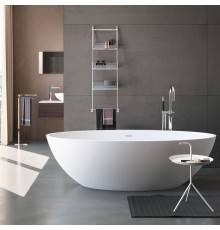 Gruppo Treesse Carezza Ванна 170х80х52см., отдельностоящая, Solid Surface, с сливом-переливом и сифоном, цвет: белый матовый. V307BO
