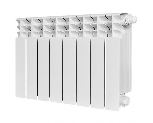 Радиатор биметаллический Stout Titan Ventil 350 8 секций, нижнее подключение, белый