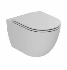 Azzurra Comoda Унитаз подвесной безободковый 51,5x36 см, c креплением, Easy Clean, 3L Water Saving, цвет: Cotton. CMVCSPE00000CT