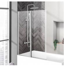 Шторка на ванну BelBagno Uno V-2-80/150-C-Cr стекло прозрачное