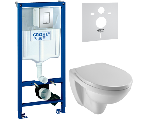 Комплект Унитаз подвесной Jacob Delafon Patio EDV102-00 + Крышка E4267 + Инсталляция Grohe Rapid SL 38772001 3 в 1 с кнопкой смыва + Шумоизоляция 37131000 Комплект Унитаз подвесной Jacob Delafon Patio EDV102-00 + Крышка E4267 + Инсталляция Grohe Rapid SL 38772001 3 в 1 с кнопкой смыва + Шумоизоляция 37131000
