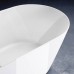 Gruppo Treesse Inka Ванна 150x70x60 см, овальная, отдельностоящая, акриловая, со щелевым переливом, цвет: белый глянцевый. V385BL