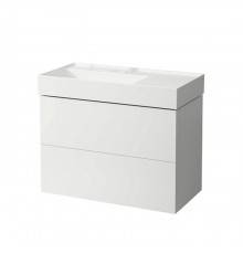 Laufen Kartell Тумба с раковиной 88x45x60см, без отв.,2 ящика, органайзер для ящика, с полочкой справа, цвет: белый матовый. 8.1033.8.000.112.1,  4.0761.8.033.640.1