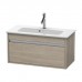 Duravit Ketho Тумба подвесная, 80x38.5х41, с раковиной, 1 выдв. ящик, цвет: сосна серебристая. KT642303131, 2342830000