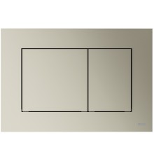 TECEnow 9240418 Панель смыва, 2 объёма, 220х150х5 мм, пластик, никель металлик 9240418