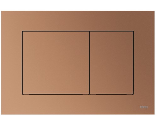 TECEnow 9240422 Панель смыва, 2 объёма, 220х150х5 мм, пластик, красная бронза металлик 9240422
