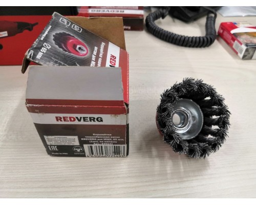 Кордщетка для МШУ REDVERG чашеобразная витая 65мм М14(830141)